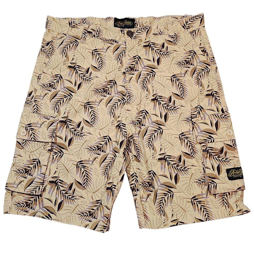 Aussie Bum Cargo Shorts 32 x8 XL Mens Beige Utility Streetwear Skater Grunge 19"
